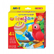 아모스 탱탱 아이클레이 4색세트, 학습교재용18g 4색