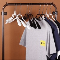 DISSHOP 논슬립 코팅옷걸이 남성 L, 백색, 30개입
