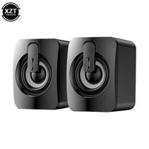 우퍼 pc방 스피커 거실 회의용 스피커1pair PC 컴퓨터 스피커 사운드 박스 PC HIFI 스테레오 마이크 USB 데, [01] Not glow