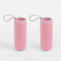 KUI616388네오프렌 물병파우치 보온병파우치 2p 550ml (연핑크), 1, 1