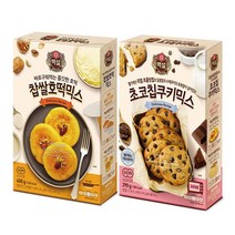 조은마켓 CJ백설 찹쌀호떡믹스400g 초코칩쿠키믹스290g 아이 어른 간식, 4세트