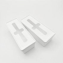 이노마타 주방 비닐봉지 정리함 2개 화이트, 대