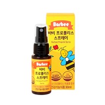 구강항균 항산화 면역력에 도움을 주는 국내산 벌꿀 사용 바비 프로폴리스 스프레이, 30ml, 1개