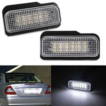 자동차 LED 인테리어 액세서리 라이센스 번호 플레이트 라이트베이스 전구 메르세데스 벤츠 W203 5D W211 W219 No Error CANBUS 램프, [01] 6500k, [01] 6500K WHITE
