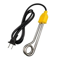 히터봉 돼지꼬리히터 물데우는기계 휴대용 600w1500w 전기 침수 보일러 스테인레스 스틸 난방 풀 탱크 1m, 02 US-1000W-1.5m