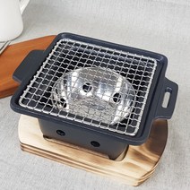 SG 정 화로 S-2A187 세트 사각 망 VV 일본식 미니 개인 사각망 석쇠, SG정화로S-2A187세트 사각망 (11321