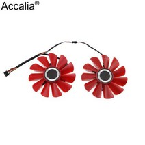 80 MM FDC10U12S9C 0.45amp 4 핀 쿨러 팬 교체 XFX RX 560D 570 Vega 그래픽 비디오 카드 냉각, 01 RED