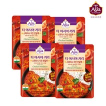 티아시아키친 스파이시 치킨 빈달루 커리 전지현 카레 신제품 아주 매운맛, 4개, 170g