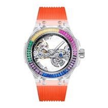 남자명품시계 여성 자동 럭셔리 여성 오스트리아 크리스탈 방수 야광 기계식 남자예물시계