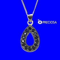 [PRECIOSA]프레시오사 써제스티브 - 보헤미안 크리스탈 팬던트 은목걸이(지르코늄 크리스탈/Ag 925Rh)