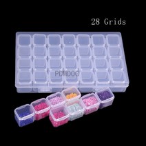 보석십자수 주문제작PDMDOG 42 병 다이아몬드 페인팅 상자 도구 컨테이너 보관 운반 케이스 홀더 핸드 가방, 04 28ge bai