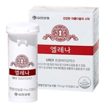 유한양행 엘레나 UREX 프로바이오틱스 유산균 여성 임산부 170mg, 1통, 30캡슐