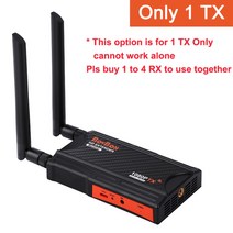 무선영상송수신기 200m 무선 hdmi 익스텐더 비디오 송신기 수신기 go through wall tv loop one tx to 2 3 4 rx for camera 127, 영국 플러그, 1 송신기