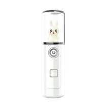 나노미스트기 미스트기계 피부수분공급기 nano spray Portable face steamer mini 미스트 스프레이어 모이스춰라이징 페이셜 가습기 hydrating usb, 흰색 c