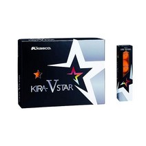 캐스코(Kasco) 골프공 KIRA STAR V 키라스터 VN, 01.4개입, 03.오렌지