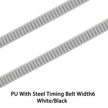 TS GLOBAL Reprap 3D 프린터 부품 용 스틸 코어 벨트 2GT 타이밍 6mm 10mm 5/10m GT2-10mm 오픈, 03 PU With Steel Black_03 10M