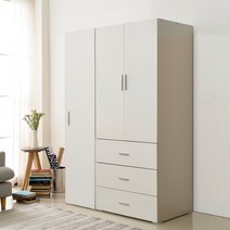 [HOT ITEM☆3만원 즉시할인]장인가구 큐비 1200 옷장_3서랍수납옷장+400도어, 핑크