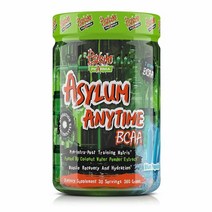 Psycho Pharma Fuel The Muscles and Protein Synthesis Asylum Anytime BCAAs는 운동 전/중/후 근육 생성 보충제로 모든 운, 12.35, Strawberry Lemonade