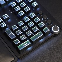 투명키캡 레이저 블랙 위도우 기계식 키보드 게임 볼 캡 합금 키 캡용 반투명 금속 그라디언트 컬러, 한개옵션1, 한개옵션0