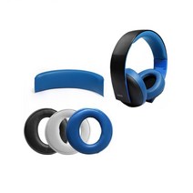 CECHYA-0083 PS3 PS4 7.1 골드헤드셋 전용 이어패드 헤드쿠션, 이어블랙 헤드블루