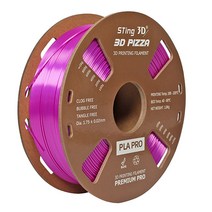 STING3D 실크 PLA 필라멘트 1Kg 1.75mm, 실크 듀얼 컬러 PLA 필라멘트, 실크 핑크-옐로우