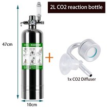 자작 화학 이탄 이산화탄소 발생기 고압 수족관 CO2 시스템 co2 키트 스테인레스 스틸 실린더 생성기 반응기 식물 Aquariumm, [02] 2L
