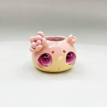 다육이화분 귀여운 마우가니 화분 핸드메이드 컬러풀 시멘트 냄비 미니 다육 분재 정원 홈 오피스 장식, [02] 7x7x6cm
