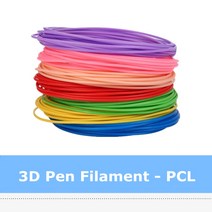 다색 175mm 1KG 3D 펜 PCL 플라스틱 필라멘트 저온 사용, 09 GRAY