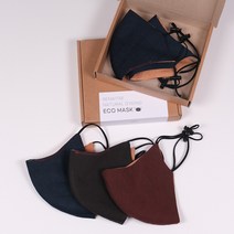 [천연염색] 르네트르 천연염색 3D 에코 마스크 면마스크 겨울마스크