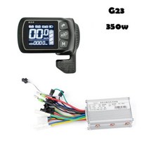 전기자전거컨트롤러 전기자전거부품 배선 전동자전거키트 전기스쿠터 자전거튜닝 KUNRAY EBike 48V LCD E Bike 모니터 브러시 없는 모터 속도 24V 36V 350W 5, G23 350w, CHINA