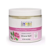 Aura Cacia 아로마테라피 미네랄 베스, Comforting Geranium, 454g