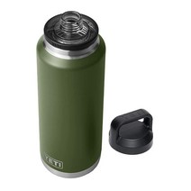 예티 YETI Rambler 진공 단열 가정용 병 처그 캡 포함 노르딕 퍼플 1.3kg(46온스) 스테인리스 스틸 소재, Highlands Olive