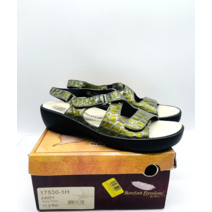 Barefoot Freedom by Drew 여성용 애비 샌들 - 그린 / 그레이 크록 사이즈 미국 11.5N