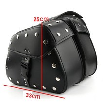 바이크 새들백 전면 가방 사이드백 오토바이 리어백 가죽 할리 데이비슨 프론트 소가죽, W