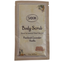 SABON 사봉 ~ Body Scrub in Patchouli Lavender Vanilla 15g/.52oz Dlx Sample - NEW 108263