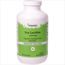 비타코스트 (미국직배) 레시틴 1200mg 300정 Vitacost Soy Lecithin, 1개