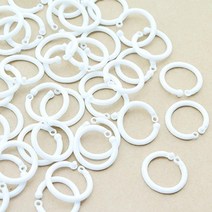 낱말카드 만들기 어린이 공예 키링 화이트 2cm 연결링 50개 만들기DIY 집에서취미 DIY