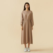 [JAJU/자주] [온라인전용]올데이 스웨트 원피스_베이지