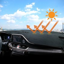 M앤C 벤츠 E클래스 E220d (19년~) 부직포 대쉬보드 커버, 블랙/센터-무/HUD-무