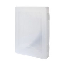 히키스 A4 서류 파일 케이스 대형 FC01, 투명, 8개