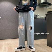 큰옷청바지 K706P48 통제함 68 대미지 데님 있다 높은 계단 와이드 루즈핏 CITYBOY 4994178013