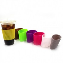 테이크아웃잔홀더 커피잔슬리브 실리콘 컵슬리브 테이크아웃슬리브, 상세페이지 참조