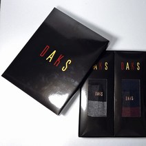 DAKS DAKS양말 남성 선물세트 명품양말 캐쥬얼 정장양말 깔끔하고 세련된 식탁보 무늬 양말 애플 아울렛 엘르양말 사상점 818 2족