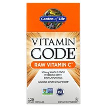 가든오브라이프 비타민 Code RAW 비타민 C 250mg 베지캡슐 120정, 2병