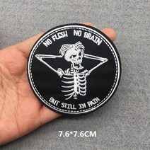 자전거펑크패치 불꽃 해골 패치 의류 펑크 자수 바느질 DIY 배낭 자켓 스트라이프 스티커, [36] 33