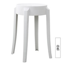 플라스틱 의자 간이 보조 의자 체어 컬러 카페 미리멀리즘, PP 화이트 P01