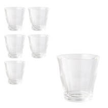 무인양품 MUJI 유리 컵 350ml 6p, 투명