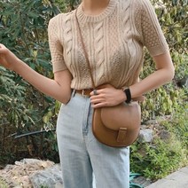 [랜덤플레이]데일리 라운드 슬림 니트티
