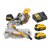 디월트 DCS361P2 20V 18V 슬라이딩 각도절단기 5.0Ah 배터리, DCS361N(본체)