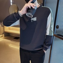 긴팔 이너셔츠 메인푸시 남성맨투맨 자수 패치워크 소매 이너티셔츠 슬림코트 상의 1001W01P48 4994880758